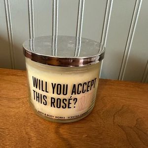 Bath and body works will you accept this rose candle